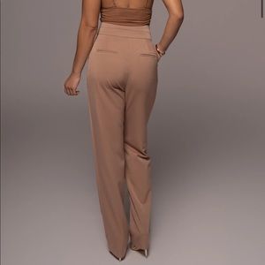 JLUXLABEL Tan Trousers